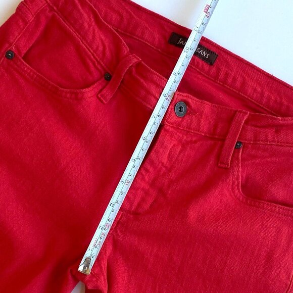James Jeans Womens Red Juliette Flare Jeans Size 29x32 - Picture 8 of 12